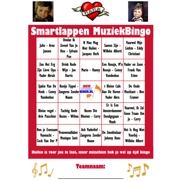 Smartlappen MuziekBingo - Afbeelding 2